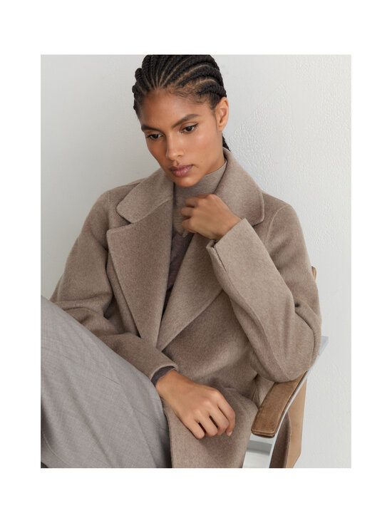 Reiss - Thea Long Blindseam -villakangastakki - 95 NEUTRAL MELANGE | Stockmann - photo 5