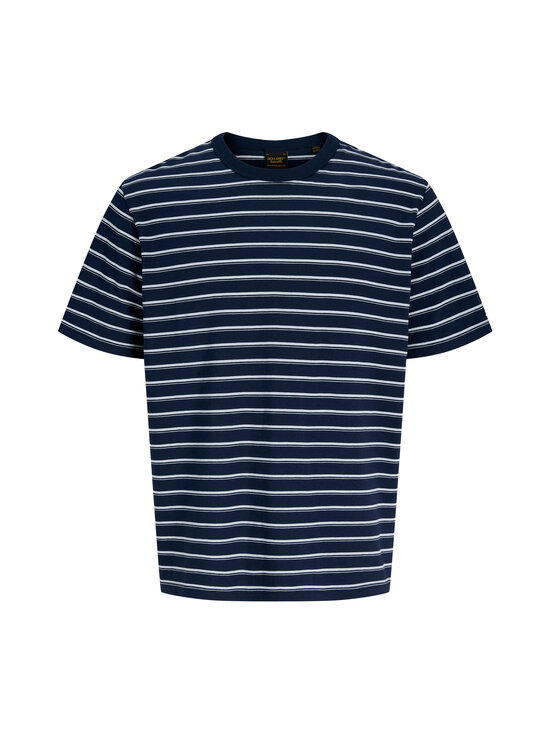 Jack & Jones - JJAxel Stripe T-krekls - NAVY BLAZER STRIPES:CLOUD DANCER | Stockmann - photo 1