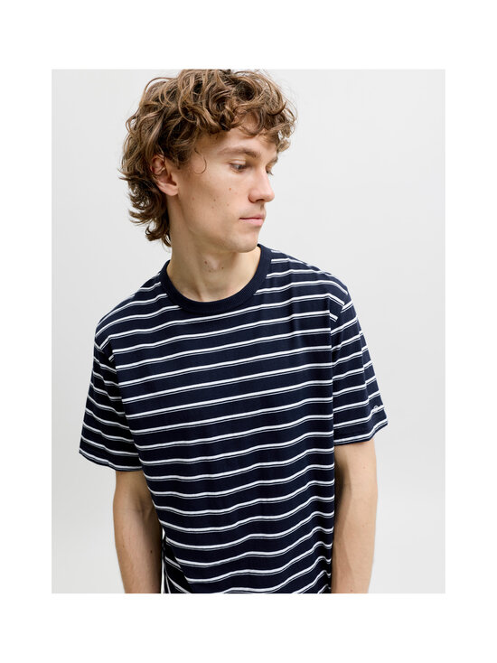 Jack & Jones - JJAxel Stripe T-krekls - NAVY BLAZER STRIPES:CLOUD DANCER | Stockmann - photo 6