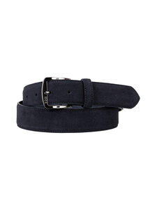 BOSS - Syhr-mokkanahkavyö - DARK BLUE | Stockmann