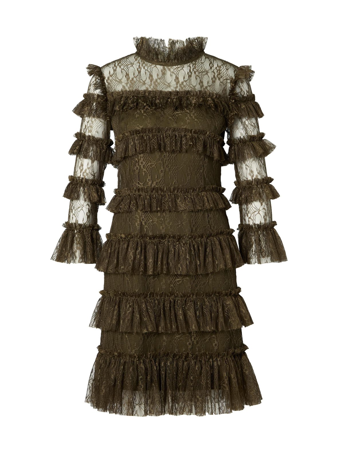 Carmine Frill Lace -minimekko