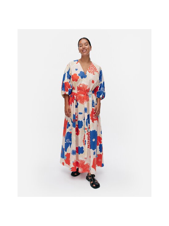 Marimekko - Kimppu Suvikimppu organiskā poplīna kleita - 135 OFF WHITE, BLUE, RED, PEACH - photo 4 Marimekko - Kimppu Suvikimppu organiskā poplīna kleita - 135 OFF WHITE, BLUE, RED, PEACH | Stockmann - photo 4