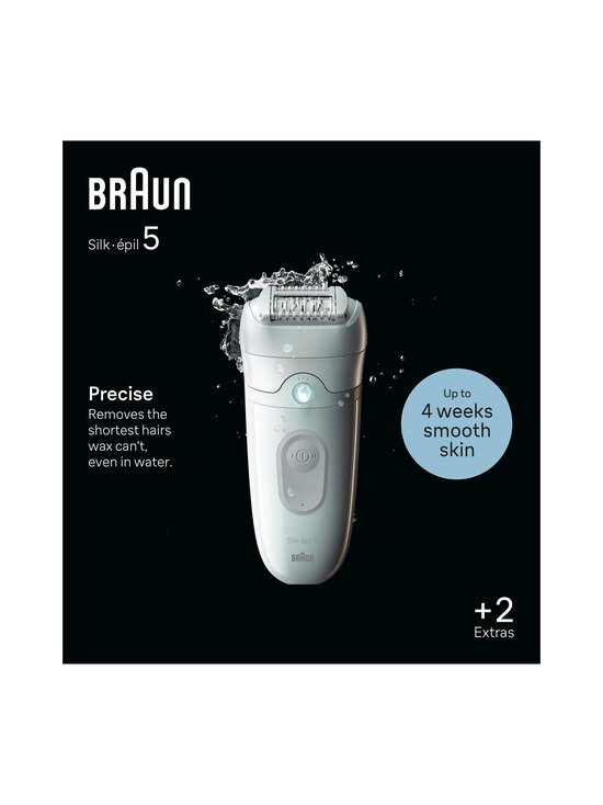 Braun - SE5011 Epilator Silk-épil 5 -epilaattori - WHITE - photo 2 Braun - SE5011 Epilator Silk-épil 5 -epilaattori - WHITE | Stockmann - photo 2