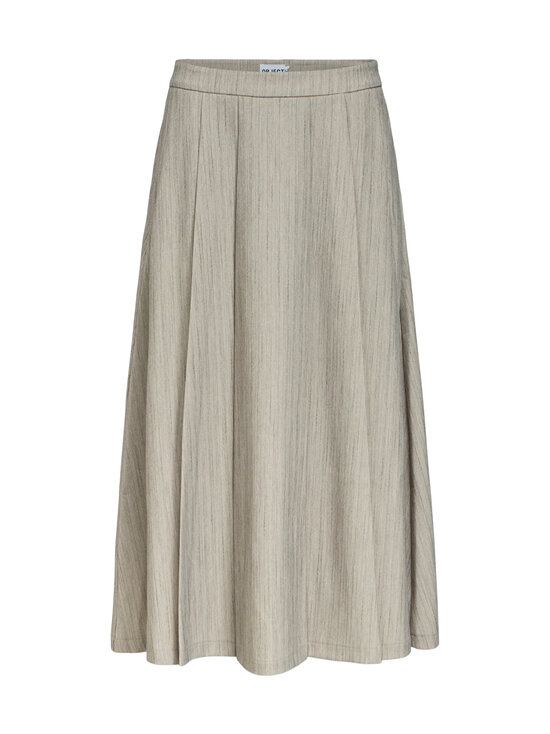 Object - ObjNimra Mid Waist Pleat -midihame - LIGHT GREY MELANGE | Stockmann - photo 1