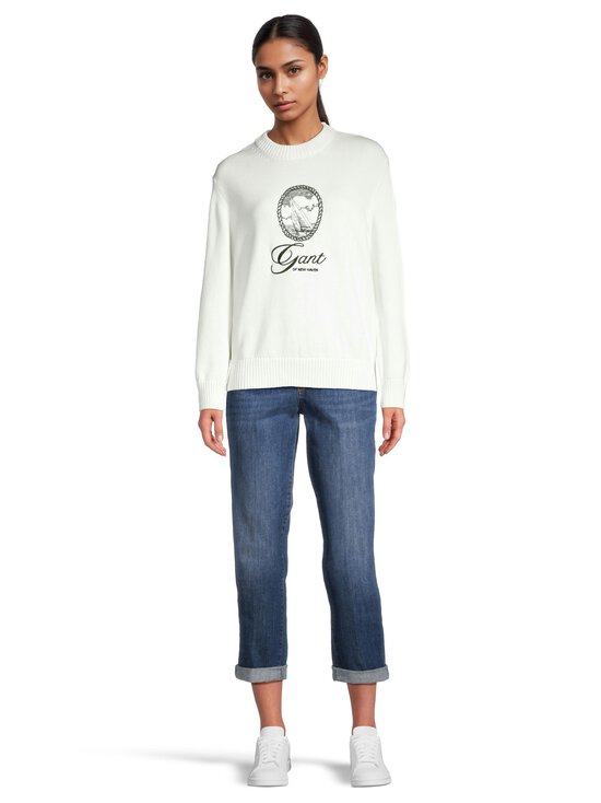 GANT - Graphic-puuvillaneule - 113 EGGSHELL - photo 2 GANT - Graphic-puuvillaneule - 113 EGGSHELL | Stockmann - photo 2