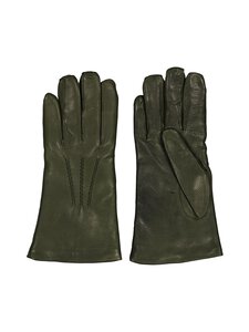 A+more - Clarissa ādas cimdi - GREEN | Stockmann