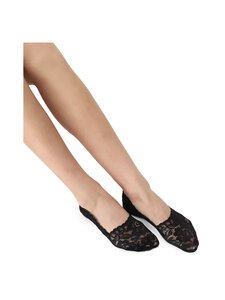 Oroblu - Sokid Step Lacy No Show - 190 BLACK | Stockmann