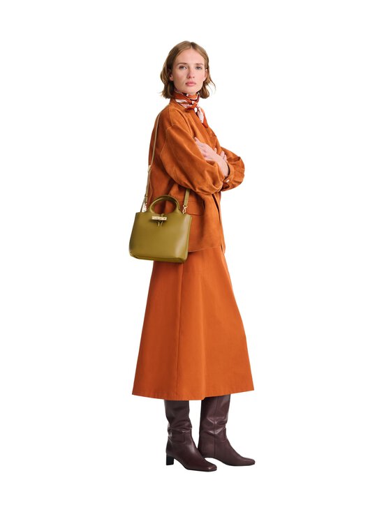 Longchamp - Nahast kott Le Roseau Sleek Top Handle - 510 OLIVE | Stockmann - photo 6
