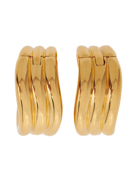 MISSOMA - Savi Triple Ridge Hoop - kullatut korvakorut - GOLD | Stockmann - photo 3