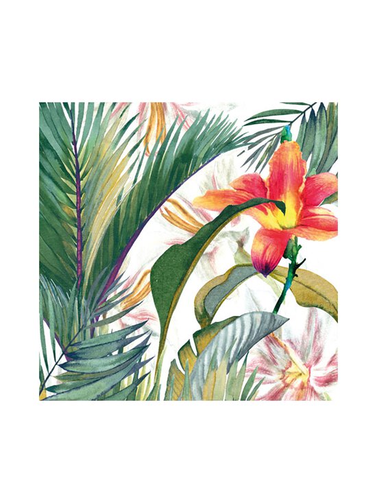 Paper+Design - Tropical Paradise -paperilautasliinat 20 kpl - GREEN | Stockmann - photo 1
