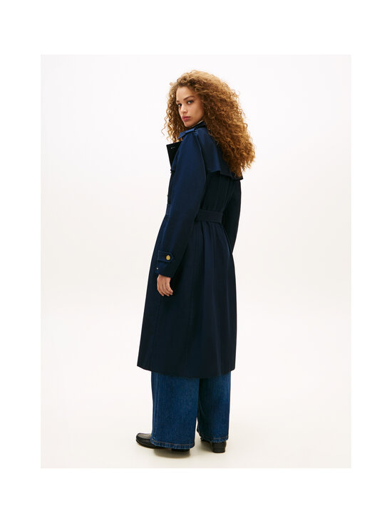 Tommy Hilfiger - Slim Cotton Midi -trenssitakki - C1G DARK NIGHT NAVY | Stockmann - photo 2