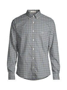 GANT - Triiksärk Regular Twill Gingham - 472 NAVAL BLUE | Stockmann