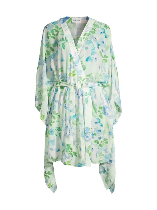 Malina - Ace tie front mini -kaftaani - PASTEL FLORAL PISTACCIO | Stockmann - photo 1