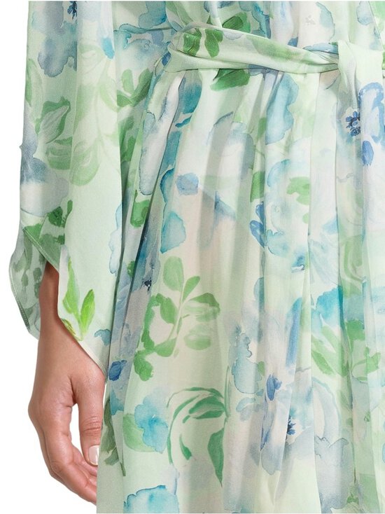 Malina - Ace tie front mini -kaftaani - PASTEL FLORAL PISTACCIO | Stockmann - photo 4