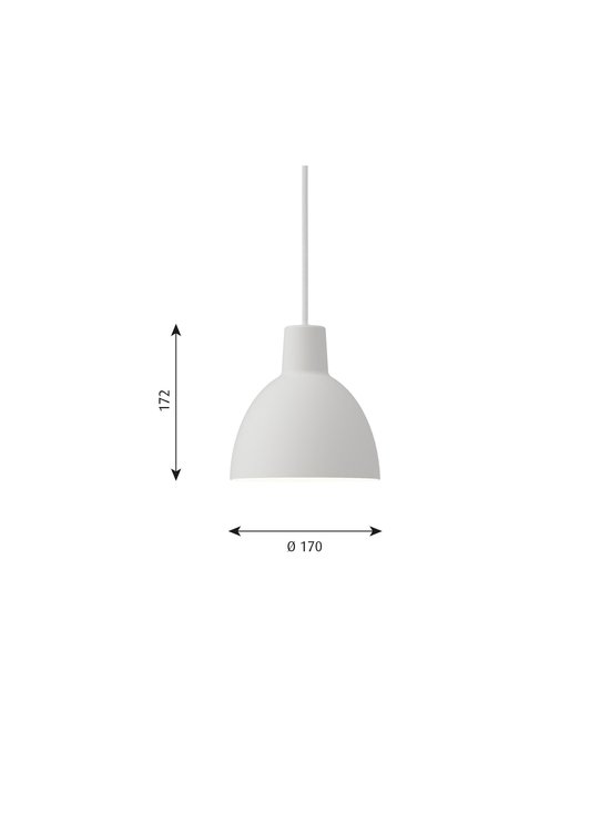 Louis Poulsen - Toldbod-riippuvalaisin Ø 17 cm - WHITE | Stockmann - photo 2