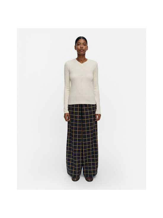 Marimekko - Ukkonen Iso Ruutu -housut - 560 DARK BLUE, OLIVE GREEN | Stockmann - photo 2