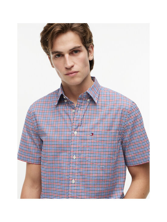 Tommy Hilfiger - Multi Gingham krekls ar apkakli - 0QK MEDIUM RED / CHECK | Stockmann - photo 5