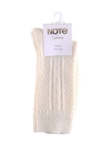 Note - Wool Cable –villasekoitenilkkasukat - 401 OFFWHITE | Stockmann