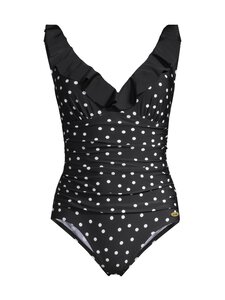 Damella - Ujumistrikoo Virginia Basic - BLACK/WHITE DOTS 671 | Stockmann