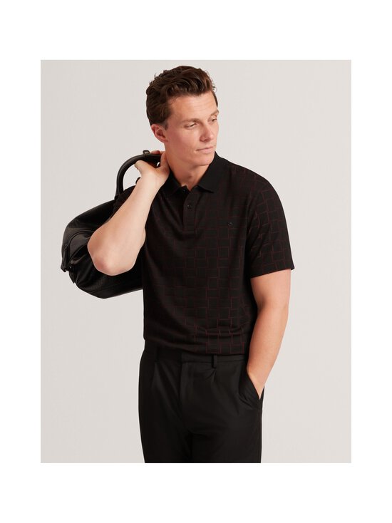 Ted Baker London - Eduard Square Jacquard -pikeepaita - BLACK - photo 2 Ted Baker London - Eduard Square Jacquard -pikeepaita - BLACK | Stockmann - photo 2