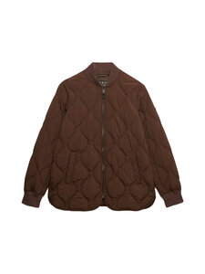 Superdry - Onion Quilt Liner -takki - M8V KOMBICHA BROWN | Stockmann