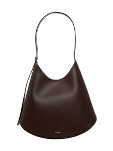 Jil Sander - Eldorado Medium -nahkalaukku - 209 MAHOGANY | Stockmann