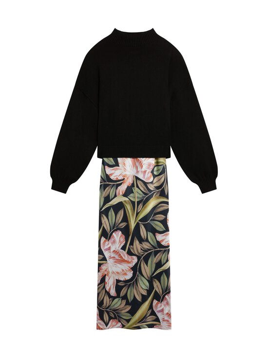 Ted Baker London - Bergnia 2 in 1 - neulepusero & satiinimekko - BLACK | Stockmann - photo 1