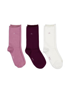 Calvin Klein - Rolltop-sukat 3-pack - 011 VINTAGE PLUM | Stockmann