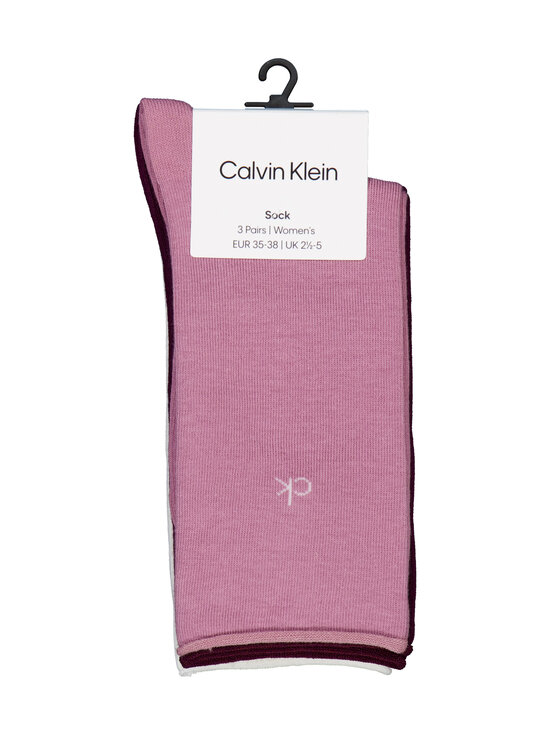 Calvin Klein - Rolltop-sukat 3-pack - 011 VINTAGE PLUM | Stockmann - photo 3