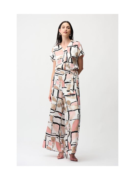 Joseph Ribkoff - Satin Abstract Print Boxy -pusero - 2539 VANILLA/MULTI | Stockmann - photo 5