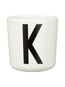 Design Letters - Letter mug, K - VALKOINEN/MUSTA | Stockmann