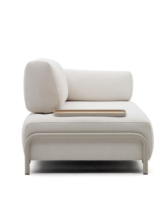 Kave Home - Compo-sohva beige chenille-kangas L 232 cm, tarjottimella - BEIGE | Stockmann - photo 4