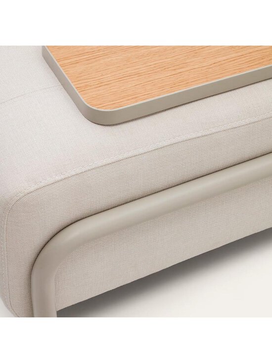 Kave Home - Compo-sohva beige chenille-kangas L 232 cm, tarjottimella - BEIGE | Stockmann - photo 6