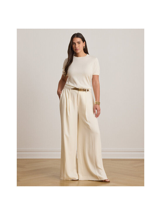 Lauren Ralph Lauren - Lyhythihainen neulepusero - 500 MASCARPONE CREAM | Stockmann - photo 4
