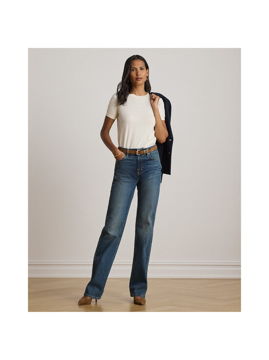 Lauren Ralph Lauren - Lyhythihainen neulepusero - 500 MASCARPONE CREAM | Stockmann - photo 7