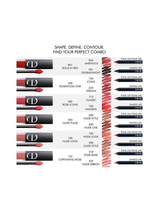 DIOR - Rouge Dior On Stage Ink Blur Matte Liquid Lipstick -nestemäinen huulipuna - 480 ROSE ICONE | Stockmann - photo 7