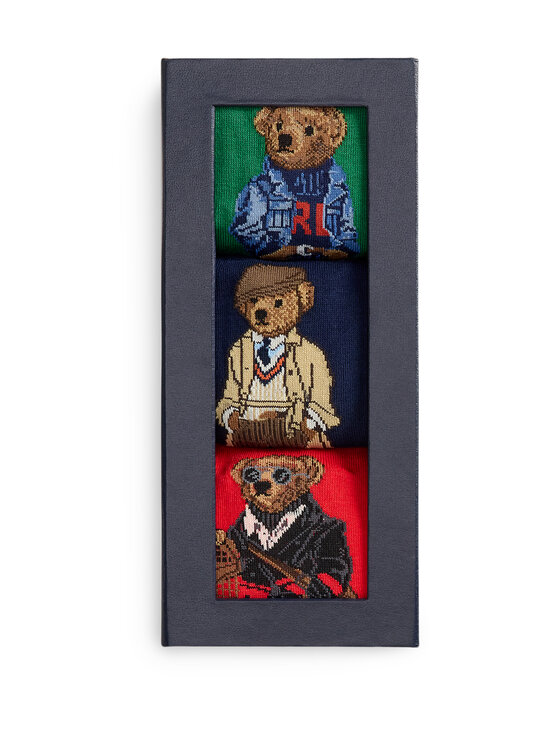 Polo Ralph Lauren - Sokid Bear kinkekomplekt 3 paari - GREEN/NAVY/RED - photo 2 Polo Ralph Lauren - Sokid Bear kinkekomplekt 3 paari - GREEN/NAVY/RED | Stockmann - photo 2