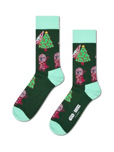 Happy Socks - Star Wars The Mandalorian XMas -sukat - 7500 DARK GREEN | Stockmann