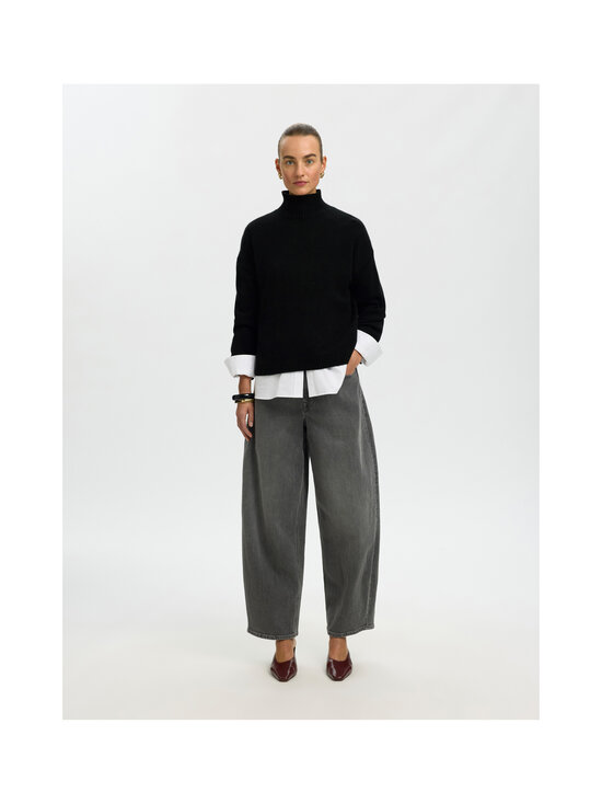 Selected - SlwCille Cashmere Blend -neulepusero - BLACK | Stockmann - photo 3