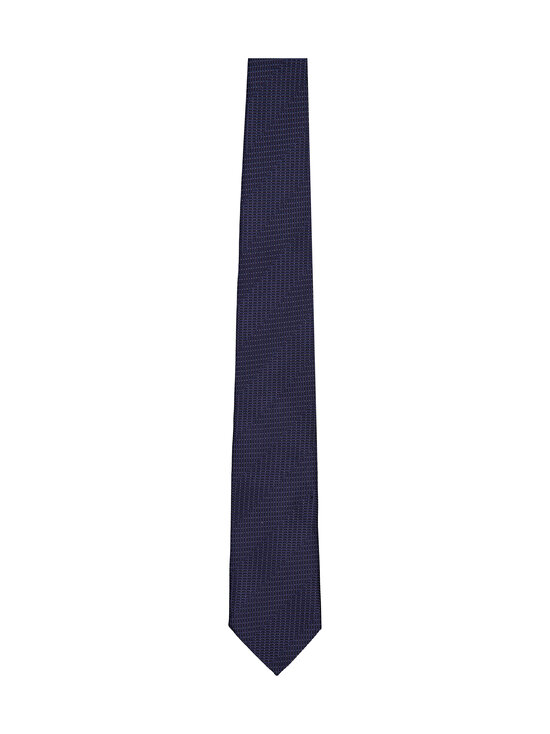 Eton - Herringbone-silkkisolmio - NAVY BLUE | Stockmann - photo 1