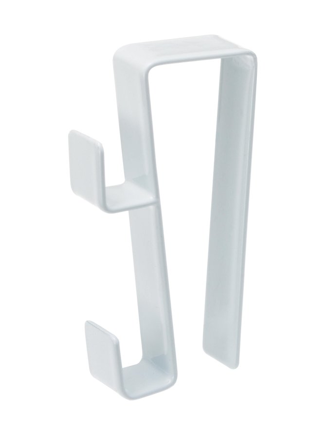 White under sink hook