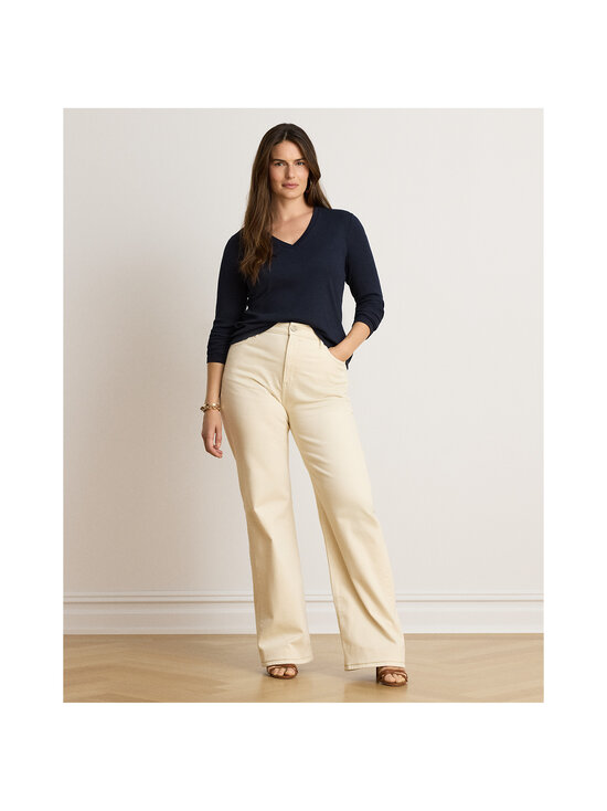 Lauren Ralph Lauren - Ribbed V-Neck -neulepusero - 005 LAUREN NAVY | Stockmann - photo 4