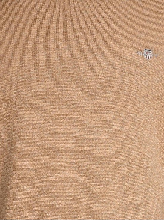 GANT - Kudum Classic Cotton C-neck - 295 DK. SAND MELANGE | Stockmann - photo 4