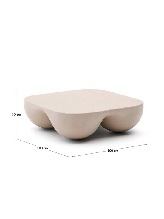 Kave Home - Colba-sohvapöytä harmaa 100 x 100 cm - GREY | Stockmann - photo 8