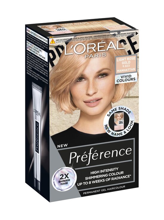 L'Oréal Paris - Préférence Vivid Colours Intensive Haircolour -hiusväri - LIGHT ROSE GOLD - photo 1 L'Oréal Paris - Préférence Vivid Colours Intensive Haircolour -hiusväri - LIGHT ROSE GOLD | Stockmann - photo 1