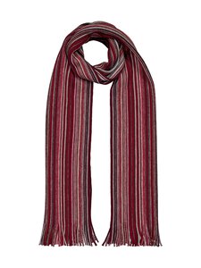 Stockholm Kravatt - Knitted Striped Wool -kaulaliina - 390 WINE | Stockmann