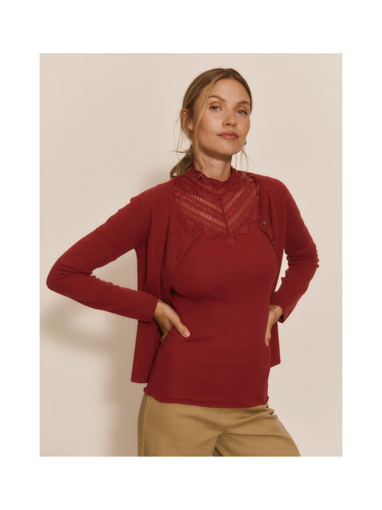 Rosemunde - Benita-silkkipuuvillatoppi - 087 KARANDA RED | Stockmann - photo 3