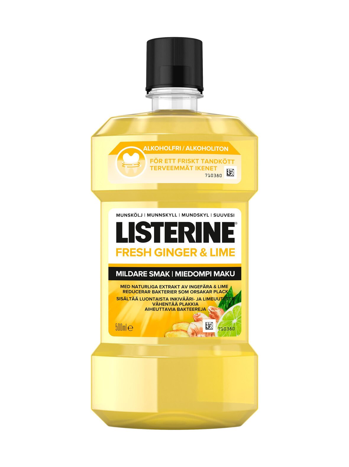 Listerine Fresh ginger & lime milder taste -suuvesi 500 ml
