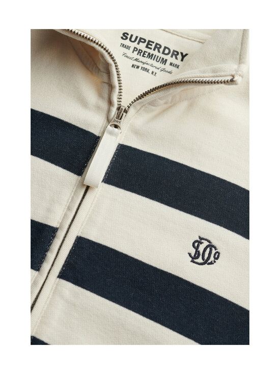 Superdry - Studios Stripe Half Zip -collegepaita - 7JF OFF WHITE/ECLIPSE NAVY | Stockmann - photo 6