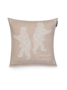 Lexington - Bears Jacquard spilvendrāna 50 x 50 cm - 2600 BEIGE/WHITE | Stockmann